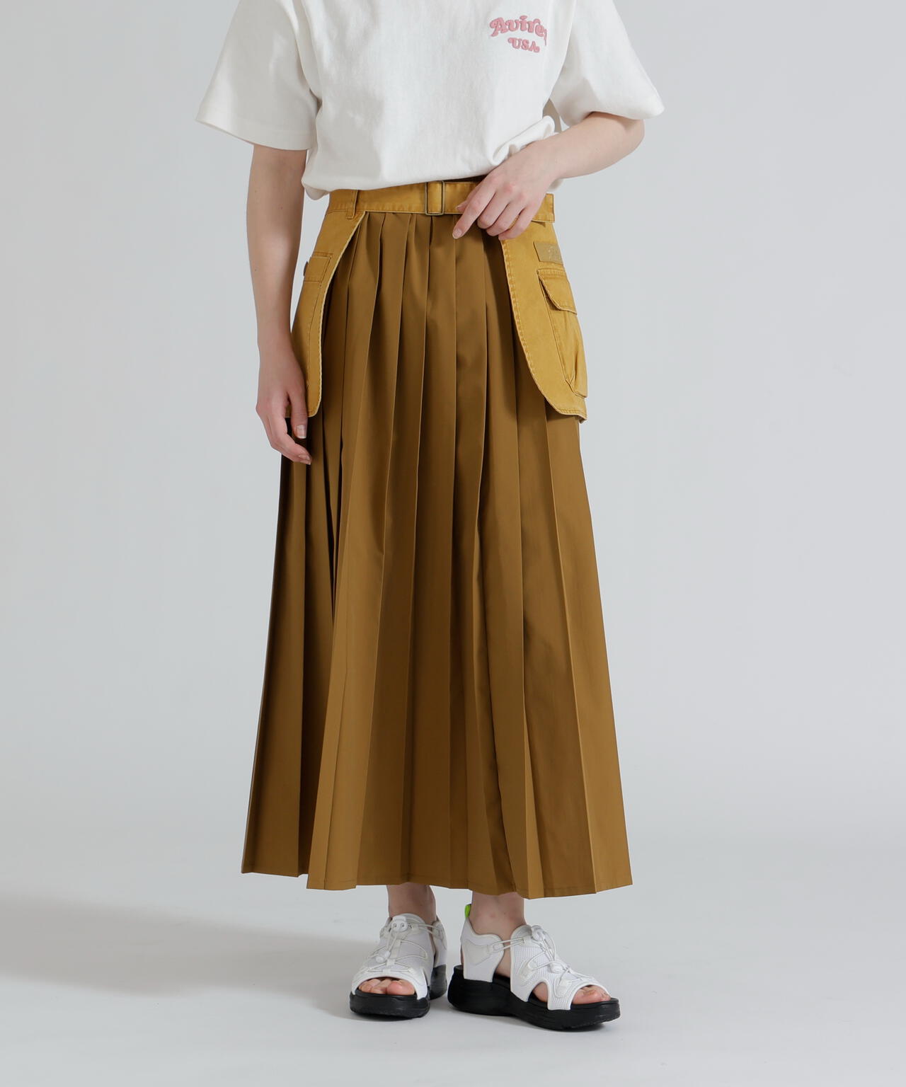 MILITARY POCKET BELT POUCH PLEATED SKIRT | AVIREX（アヴィレックス