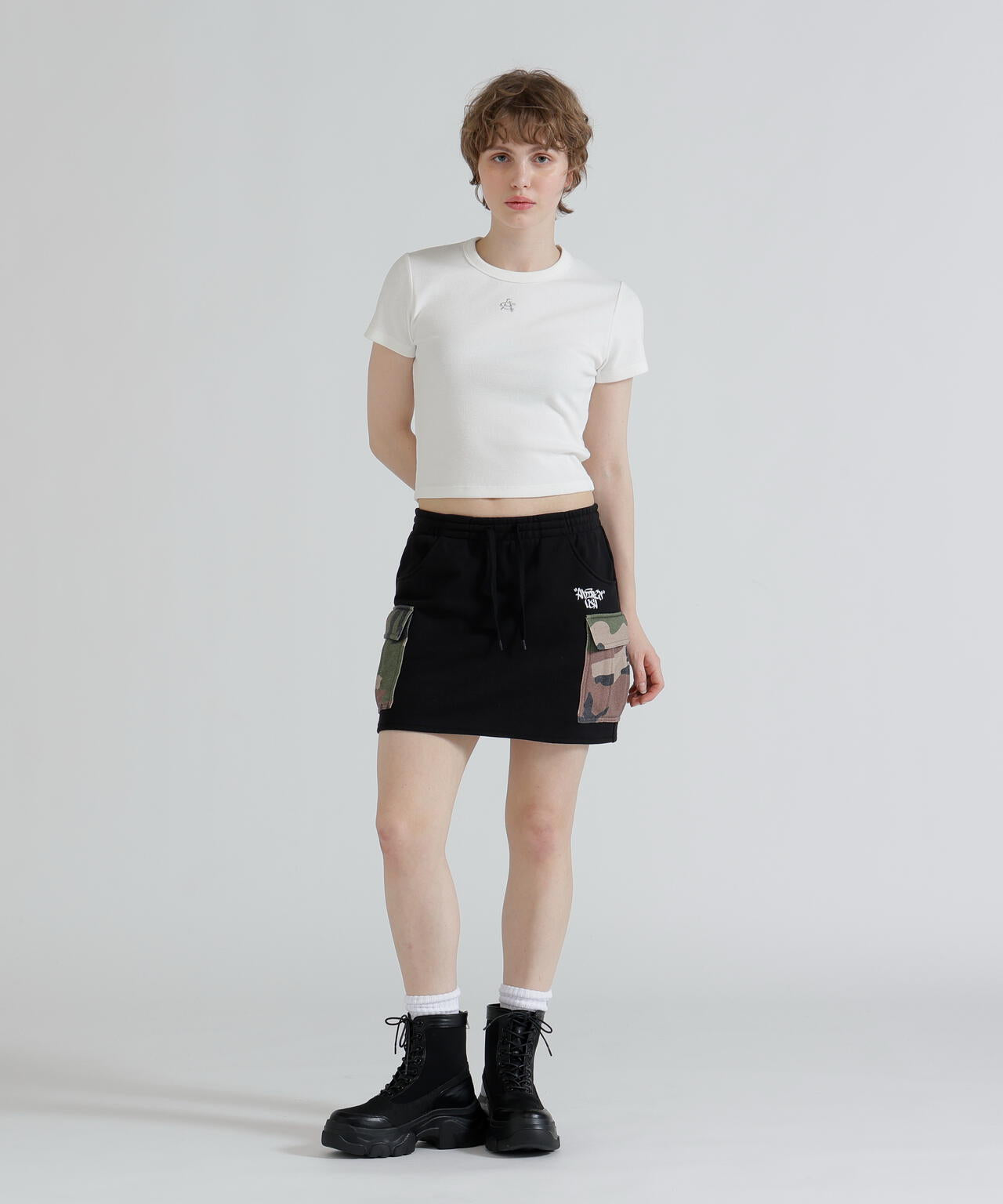 《直営店限定》CAMO SWEAT MINI SKIRT