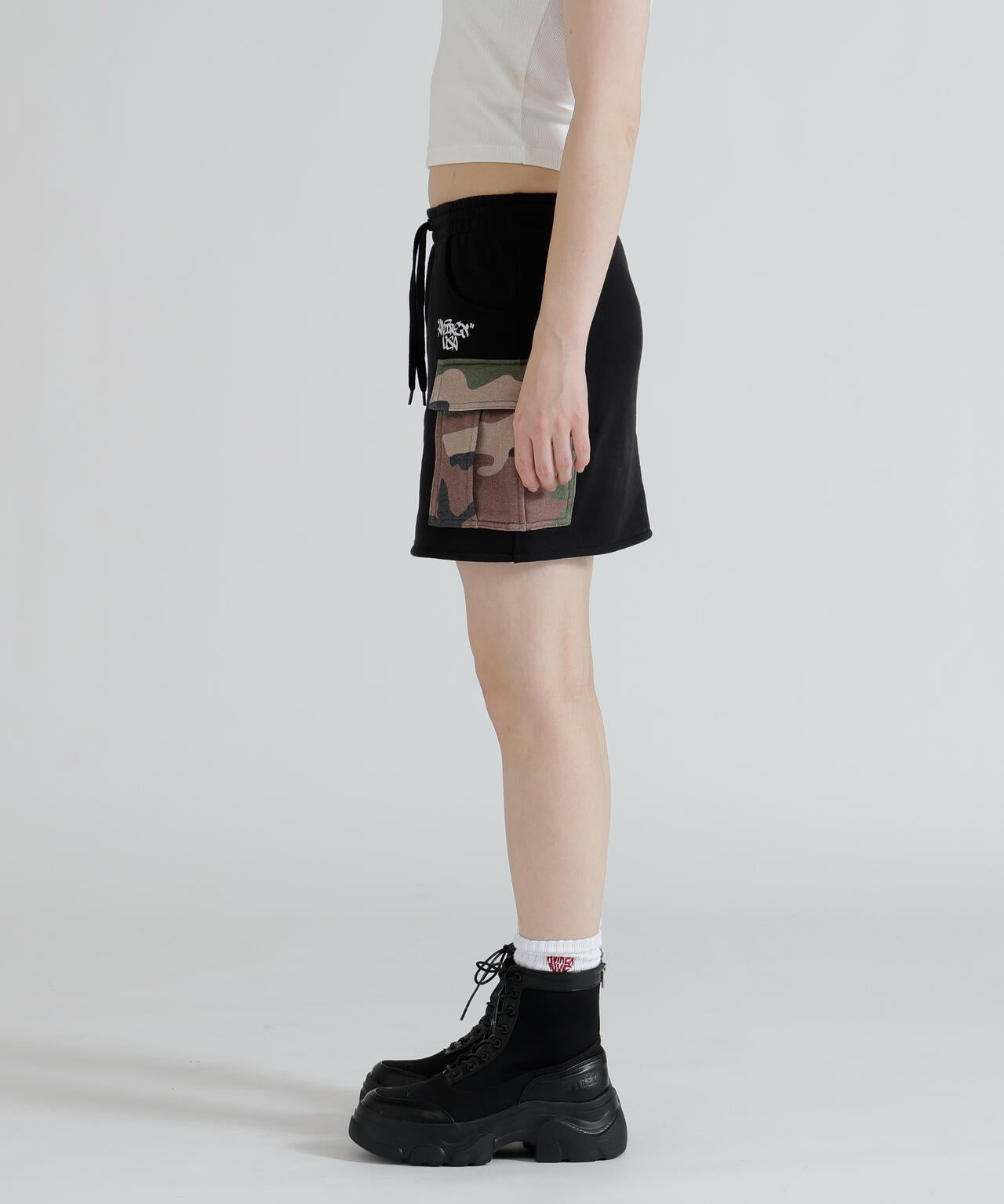 《直営店限定》CAMO SWEAT MINI SKIRT