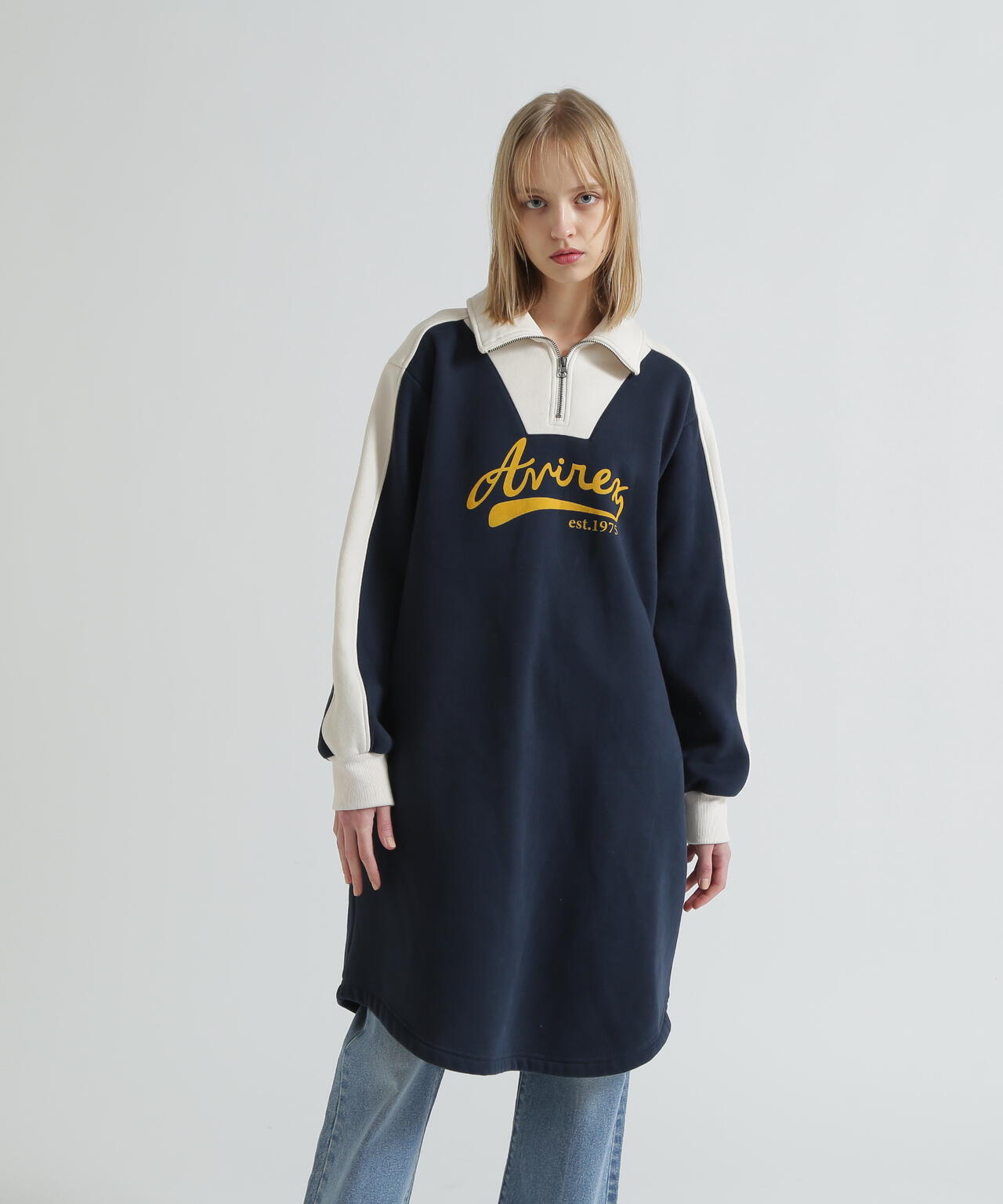 BI-COLOR FLEECE LINED DRESS | AVIREX（アヴィレックス） ｜【公式