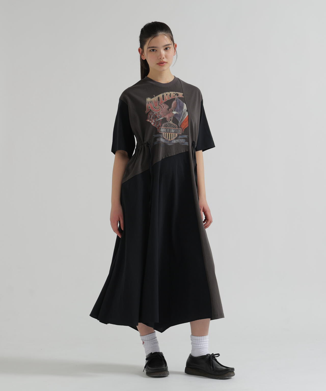 直営店限定》REMAKE‐STYLE DRESS WITH EAGLE PRINT | AVIREX