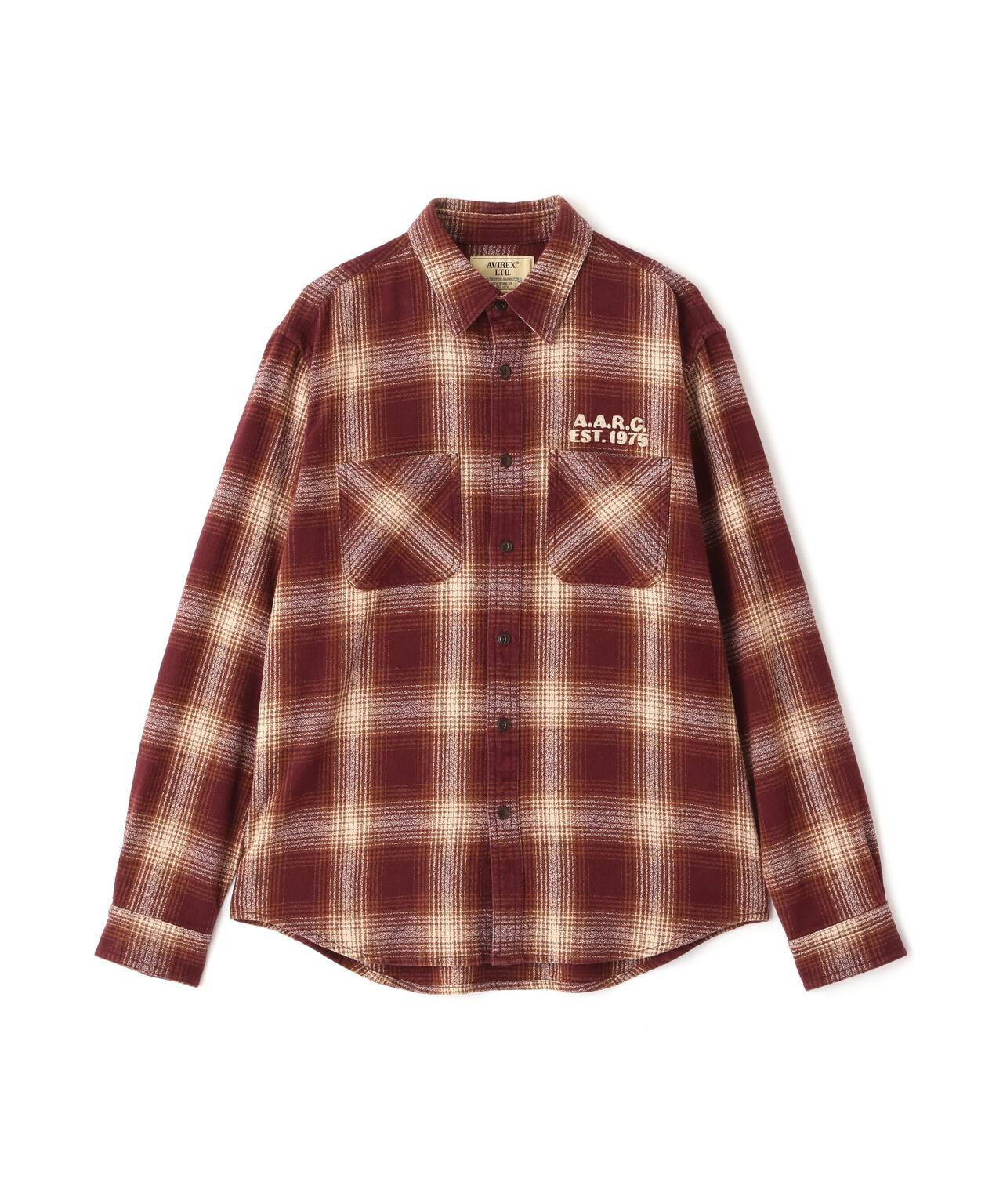 《A.A.R.C》OMBRE CHECK EMB SHIRT