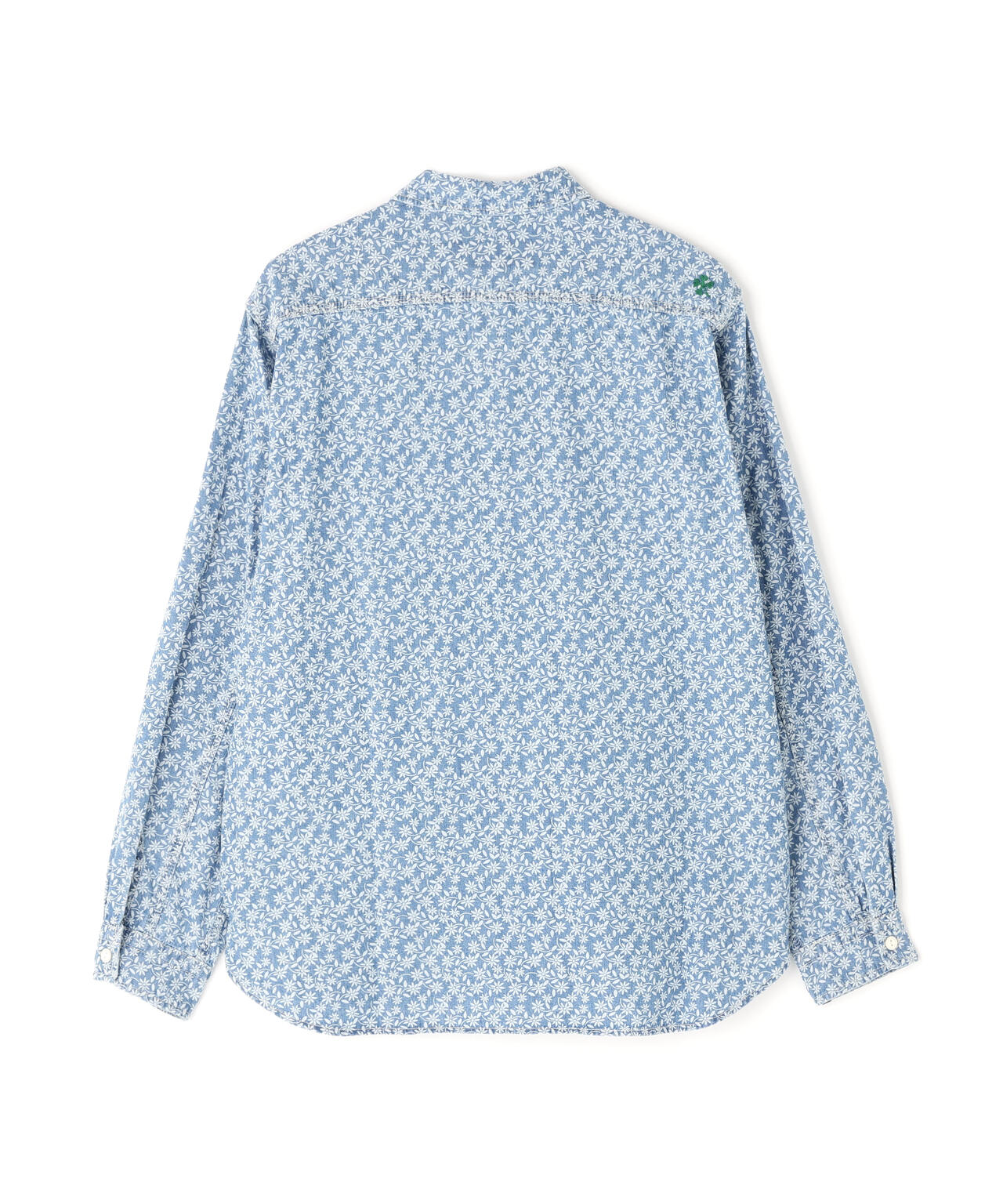 FLORAL PATTERN DENIM WORK L/S SHIRT