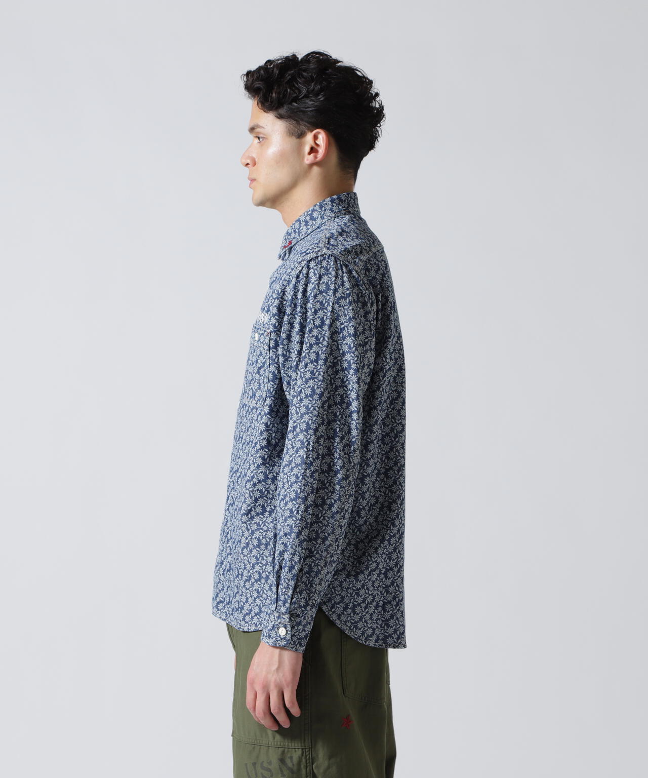 FLORAL PATTERN DENIM WORK L/S SHIRT | AVIREX（アヴィレックス