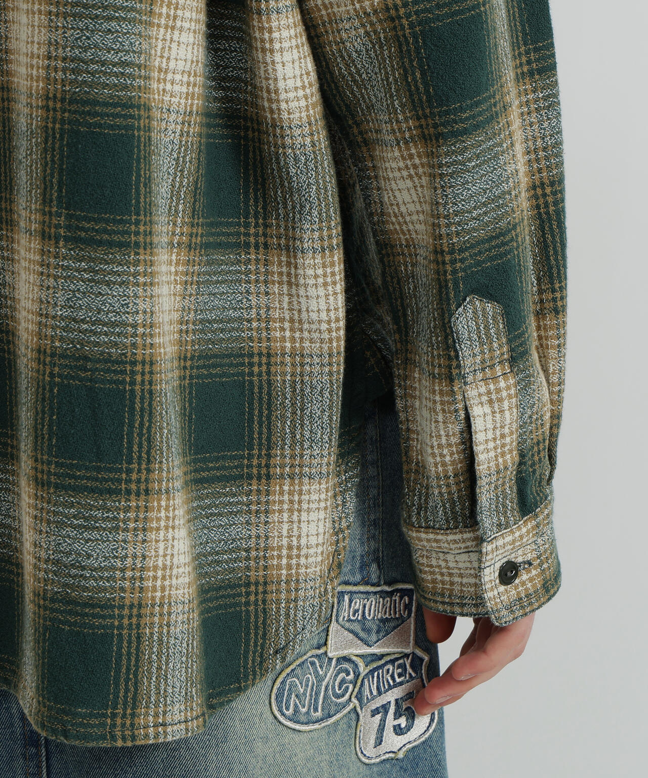 <WOMAN>OMBRE CHECK SHIRT