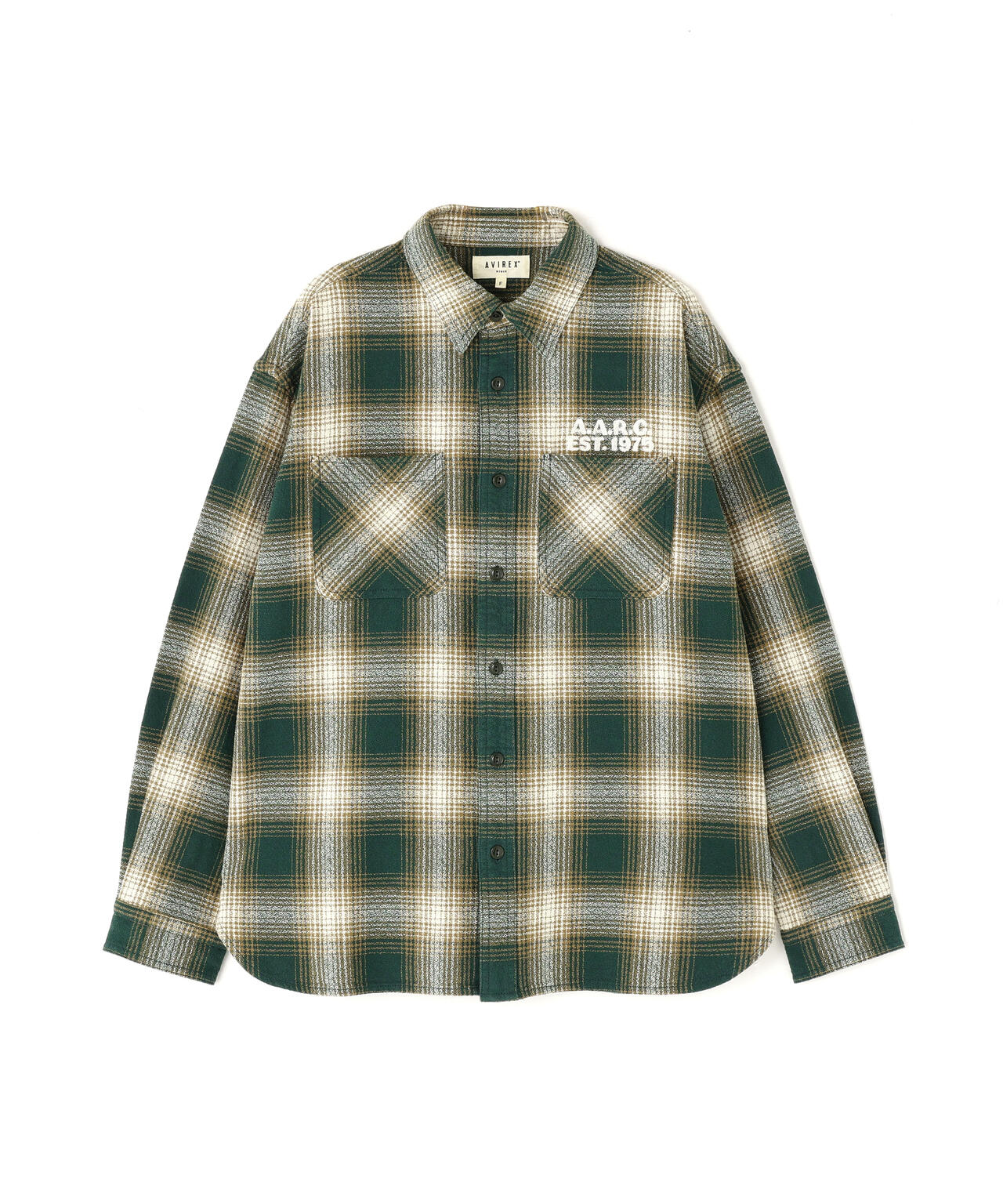 Project T Ombre check shirt Mサイズ OMBRE CHECK SHIRT | AVIREX（アヴィレックス） ｜【公式】通販mix