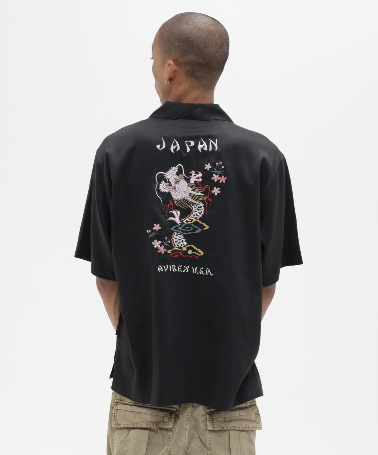 SOUVENIR S/S SHIRT”DRAGON ＆CHERRY BLOSSOMS” | AVIREX