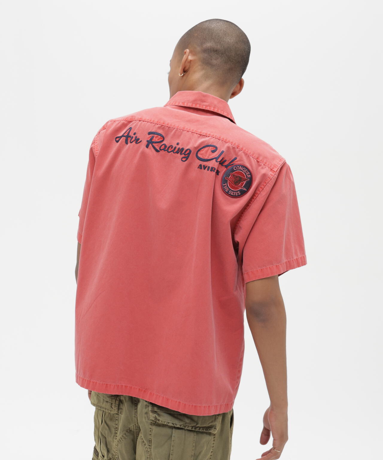 A.A.R.C》FADED PATCHED S/S ZIP WORK SHIRT | AVIREX（アヴィレックス