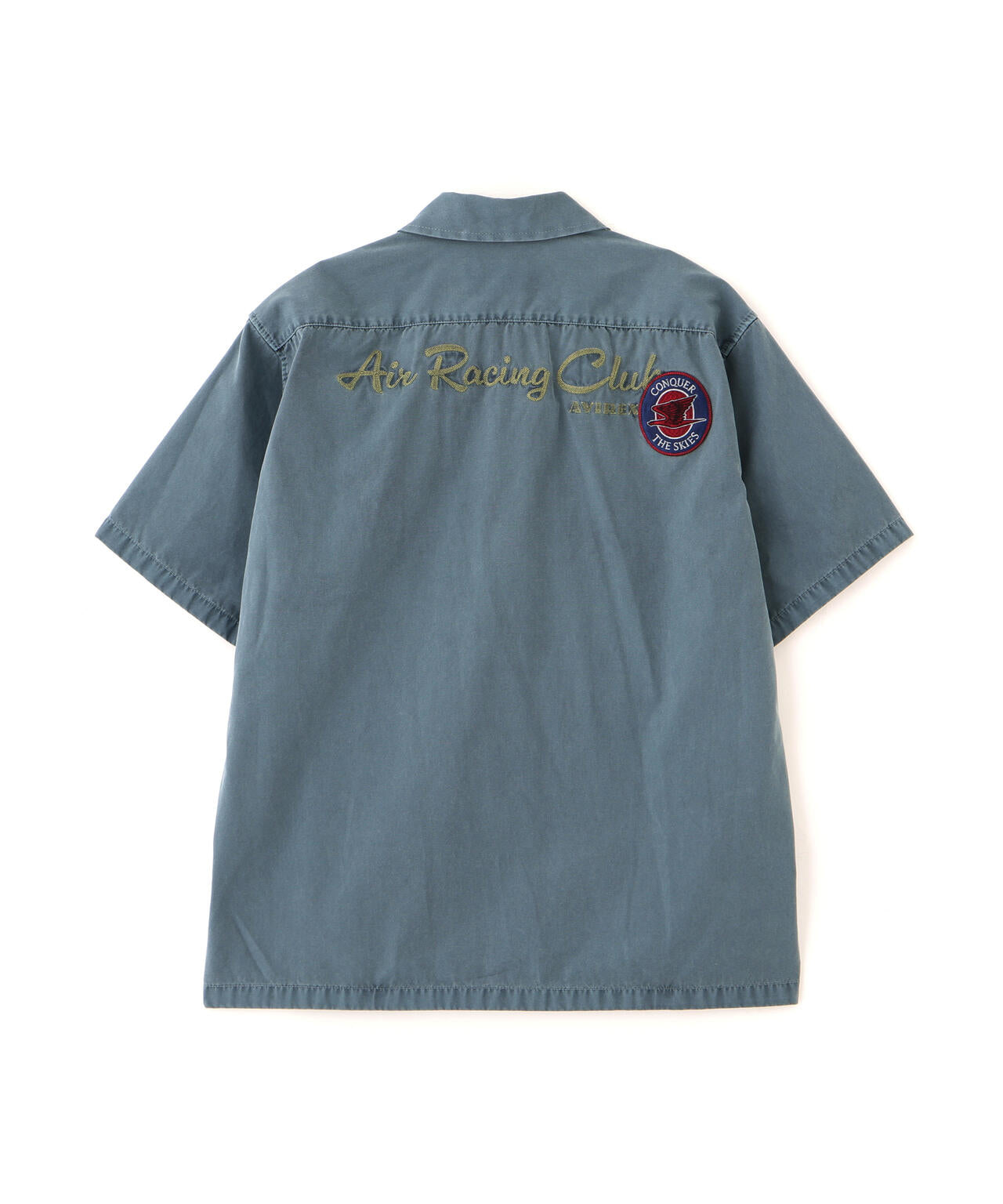 《A.A.R.C》FADED PATCHED S/S ZIP WORK SHIRT