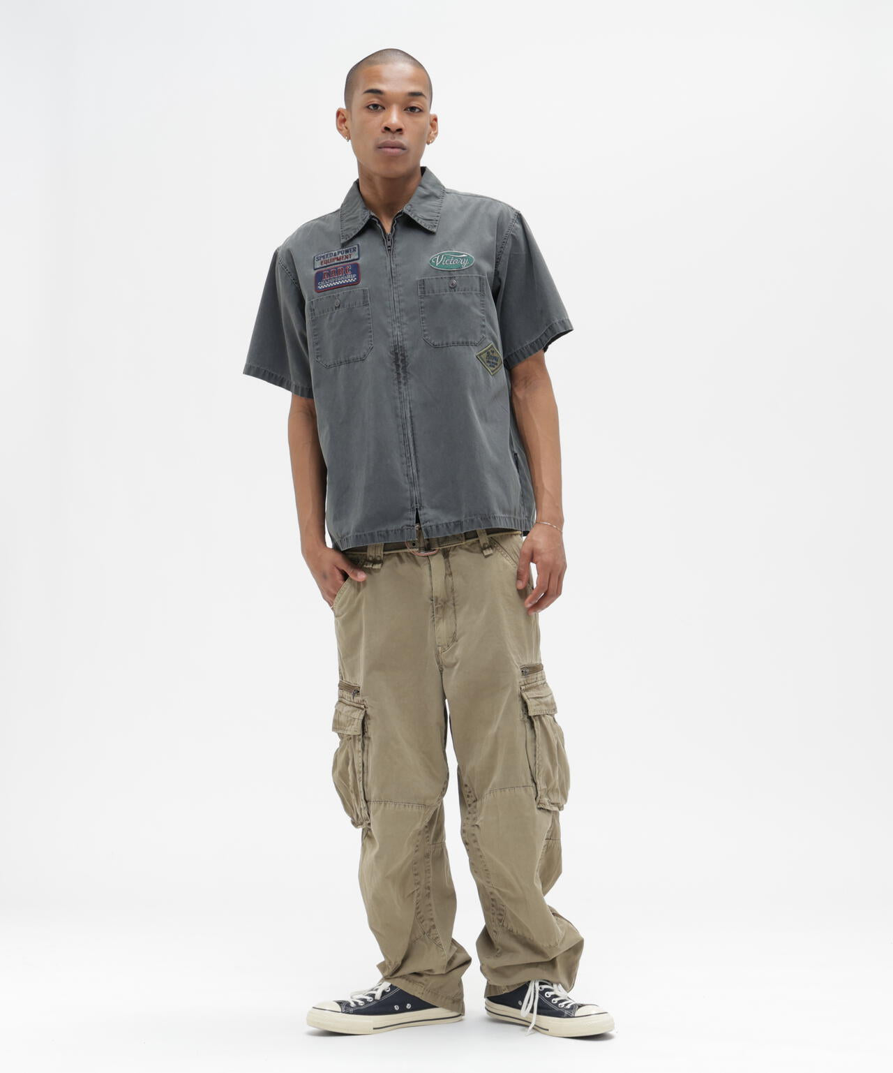 H:178cm C:90cm W:68cm H:94cm 着用サイズ：L