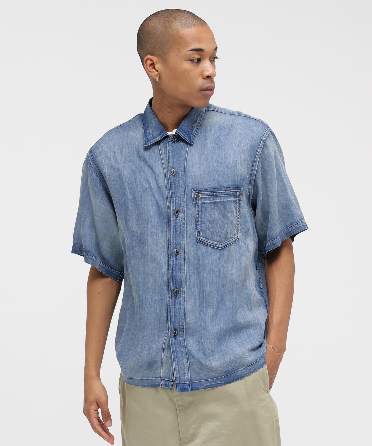 WIND THROUGH DENIM S/S SHIRTS