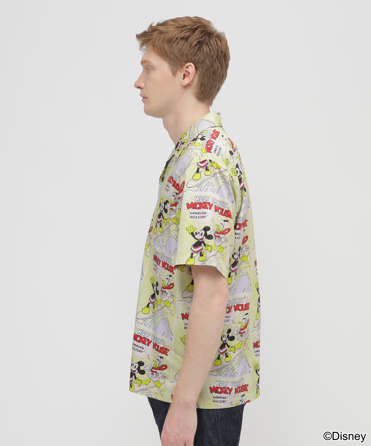 《Disney Collection》”UKULELE” ALOHA SHIRT / MICKEY MOUSE