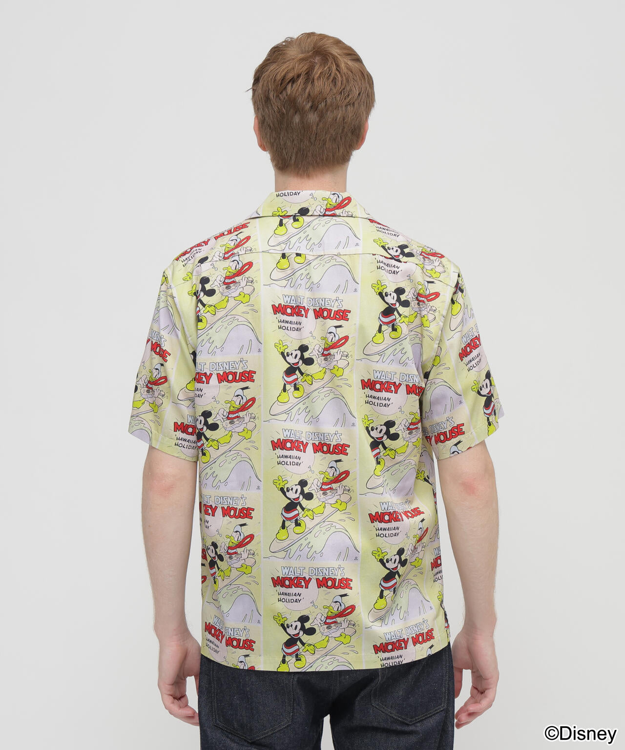 《Disney Collection》”UKULELE” ALOHA SHIRT / MICKEY MOUSE