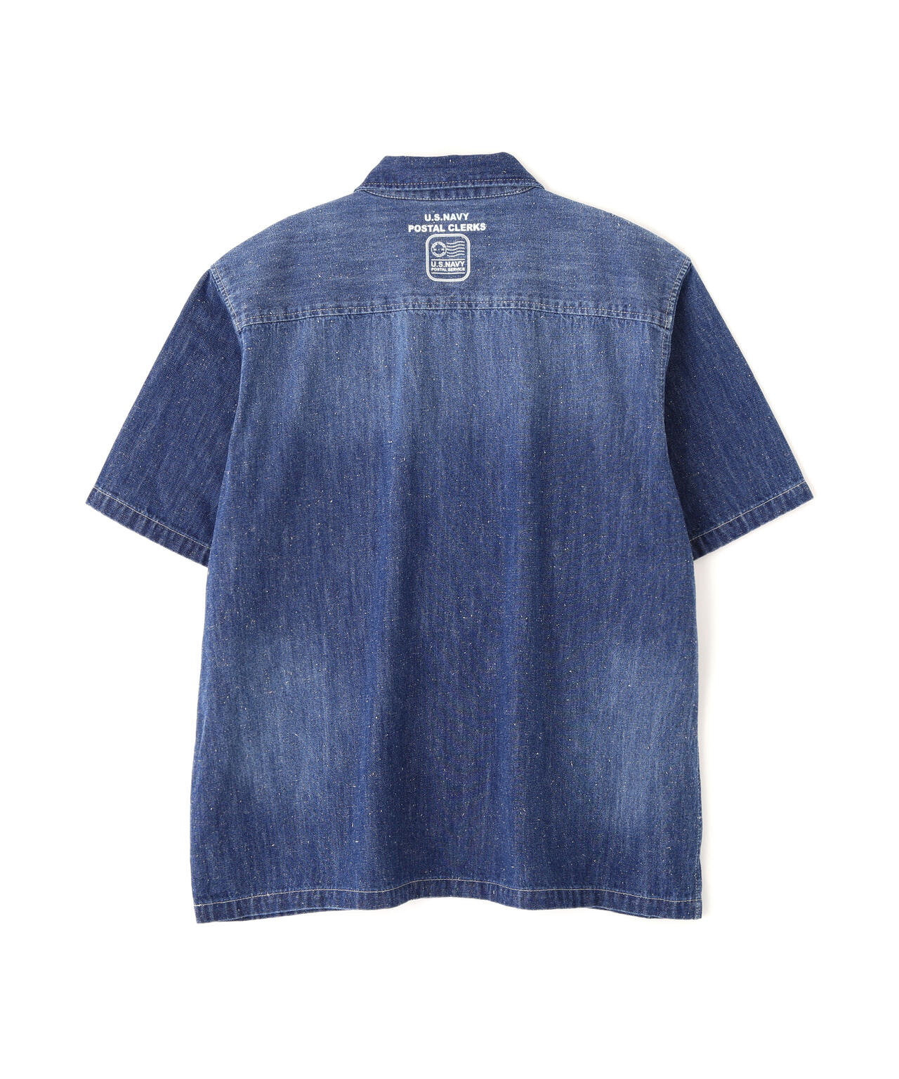 AVIREX × UNIVERSAL OVERALL》NAVY POSTAL HALF ZIP SHIRT | AVIREX