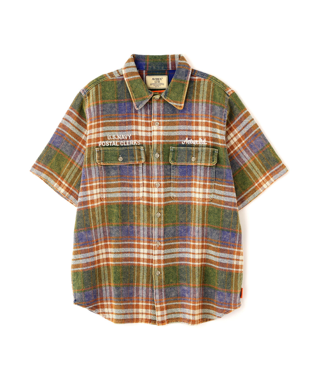 AVIREX × UNIVERSAL OVERALL》POSTAL FLANNEL SHIRT | AVIREX