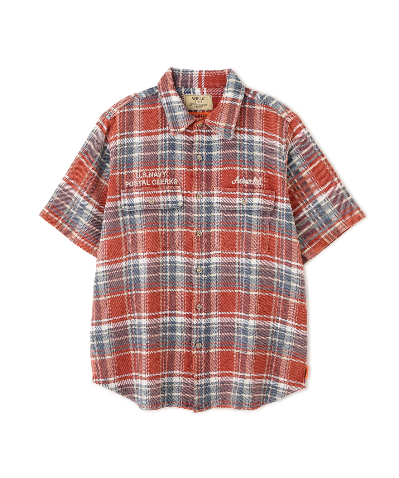 AVIREX × UNIVERSAL OVERALL》POSTAL FLANNEL SHIRT | AVIREX