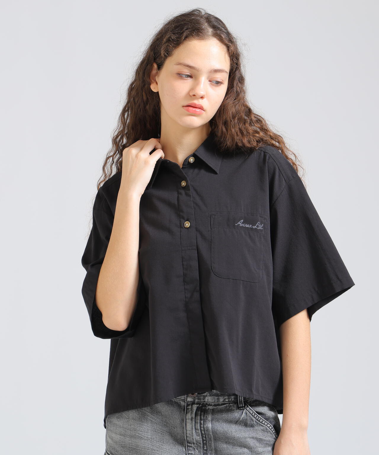 WOMAN/直営店限定》H/S BACK GATHER DETAILS SHIRT | AVIREX