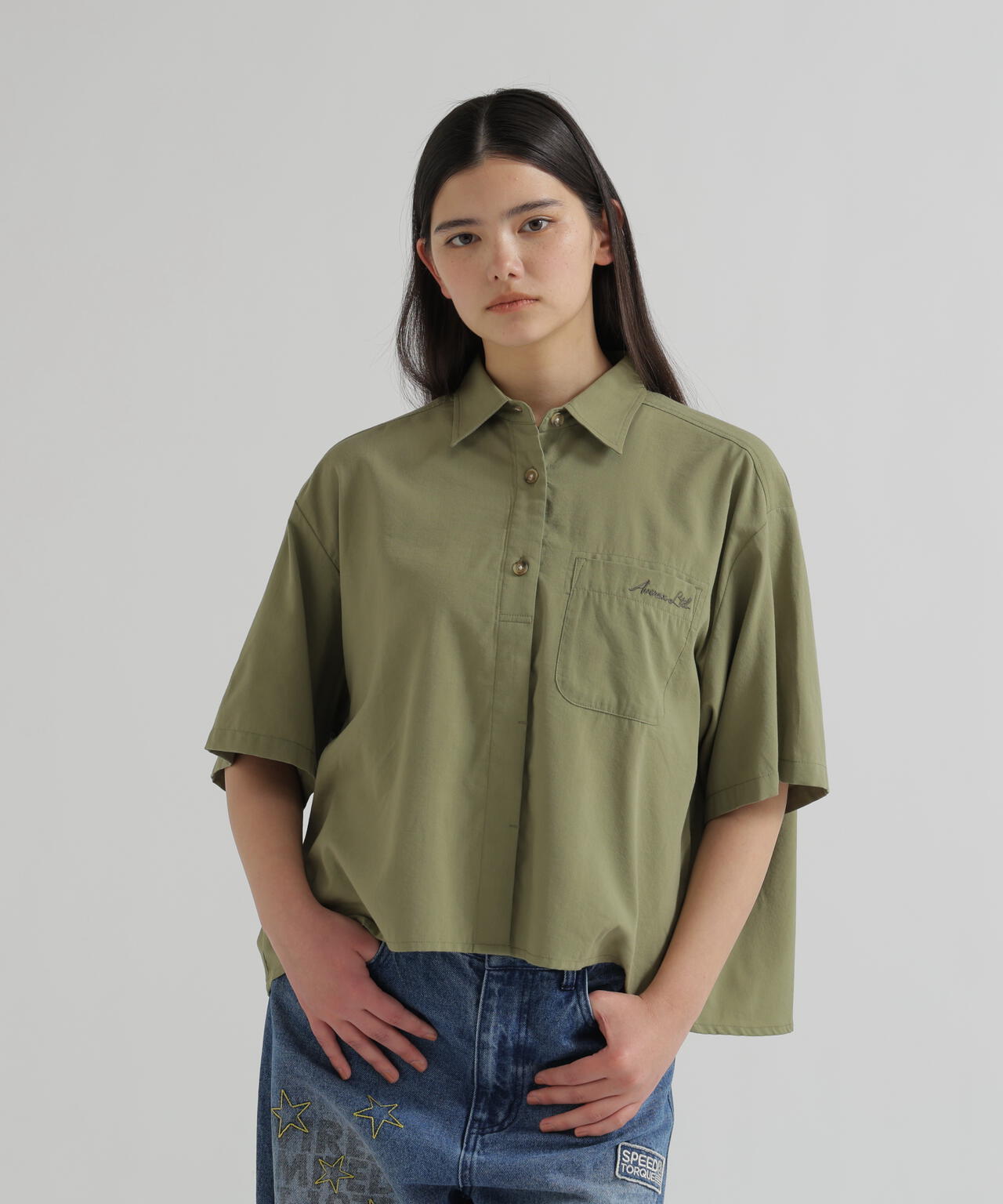 WOMAN/直営店限定》H/S BACK GATHER DETAILS SHIRT | AVIREX