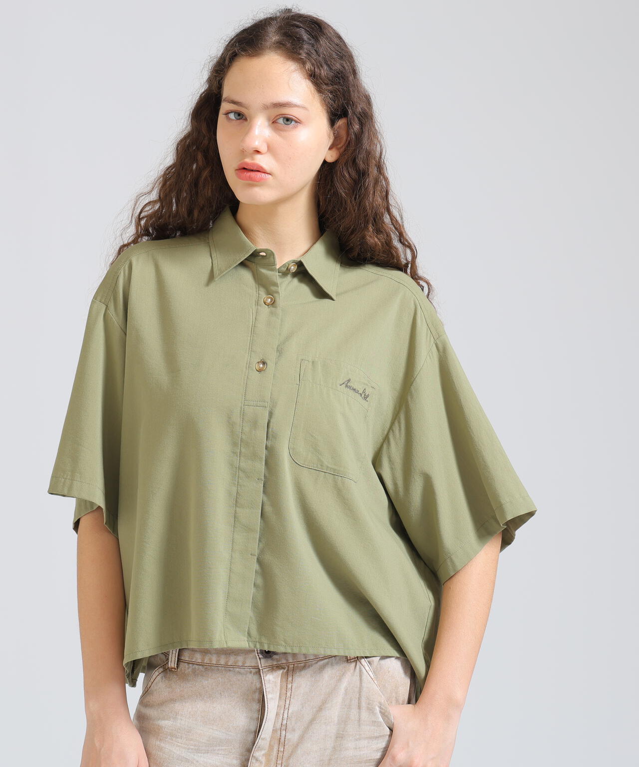 WOMAN/直営店限定》H/S BACK GATHER DETAILS SHIRT | AVIREX