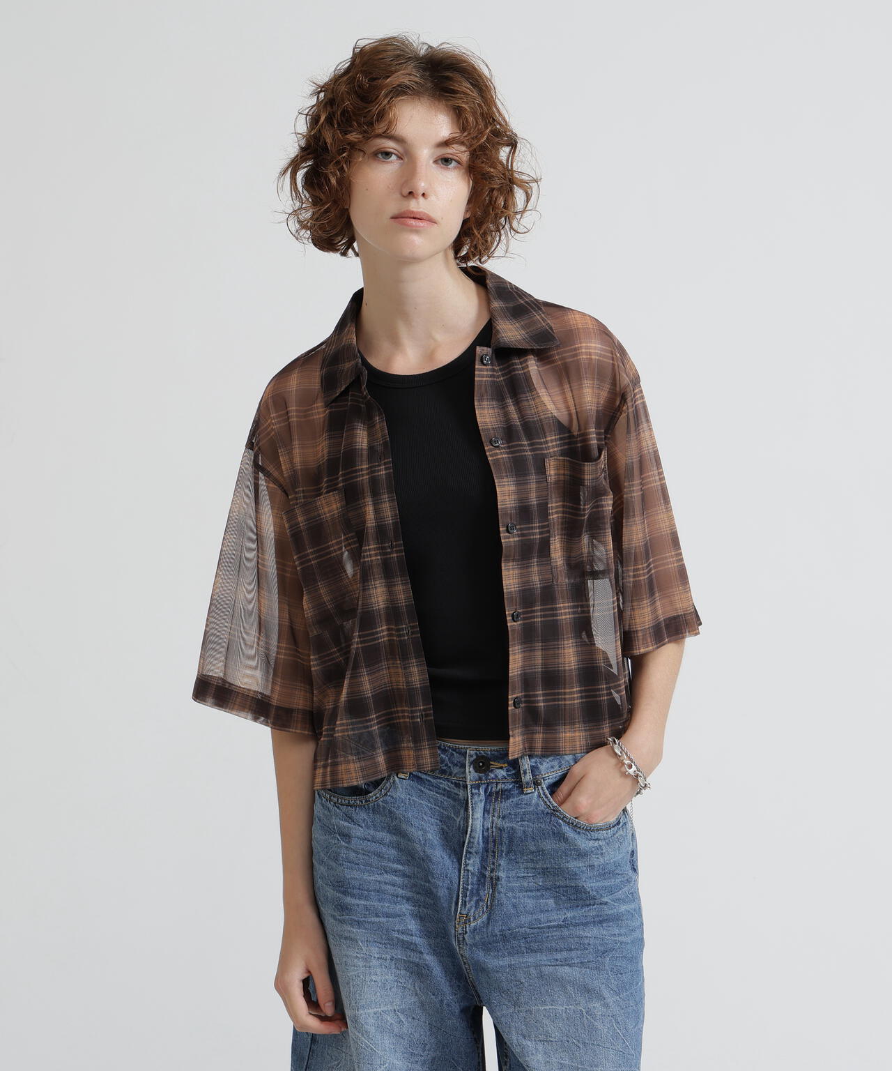 直営店限定》SHEER CHECK SHIRT | AVIREX（アヴィレックス） ｜【公式