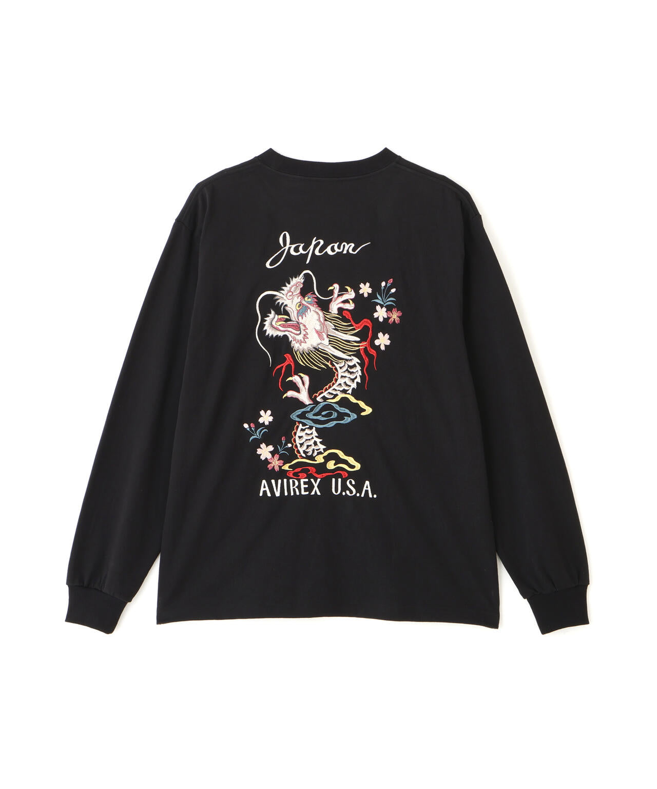 SOUVENIR L/S T-SHIRT ”DRAGON＆ CHERRY BLOSSOMS” | AVIREX
