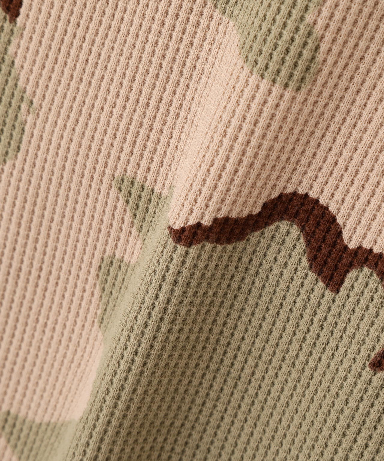 《直営店限定》MINI WAFFLE CAMO RAGLAN L/S T-SHIRT