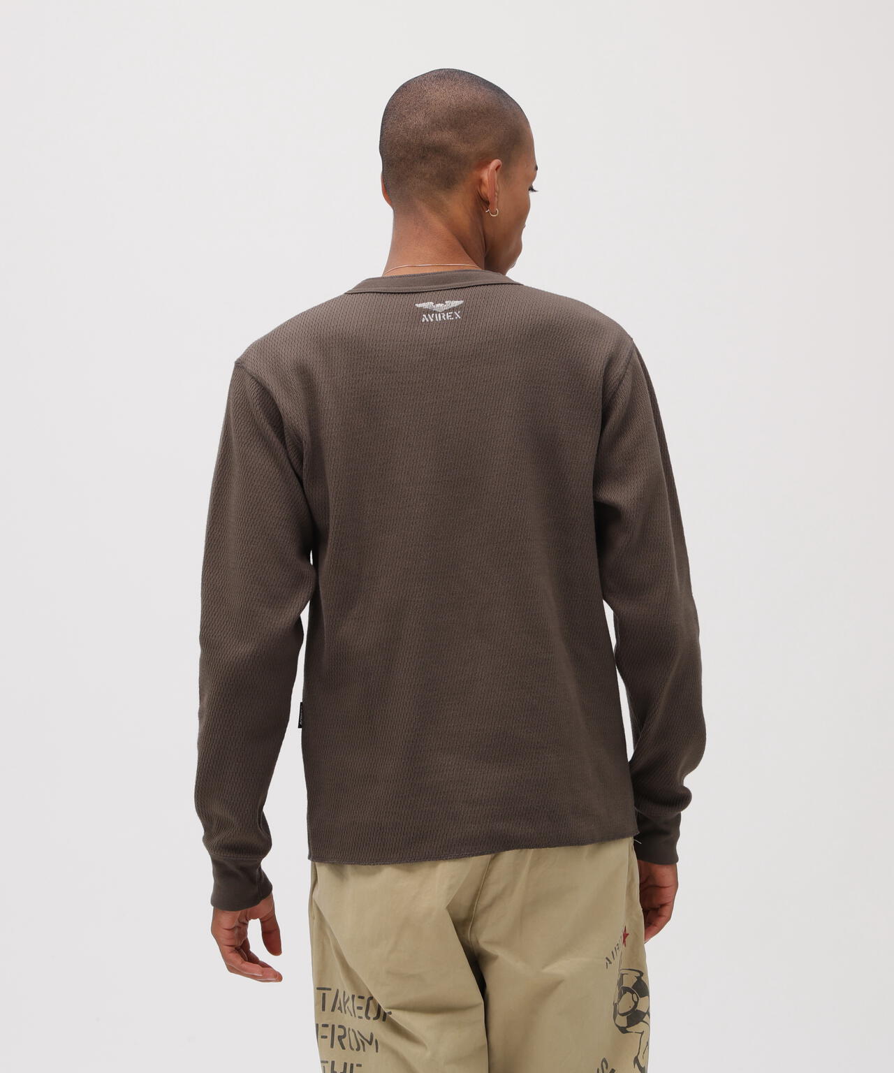 《直営店限定》HONEYCOMB HENRY NECK L/S T-SHIRT