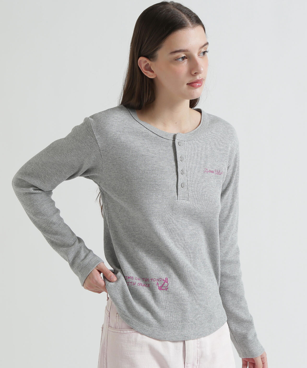 WOMAN》HONEYCOMB WAFFLE HENLEY | AVIREX（アヴィレックス） ｜【公式
