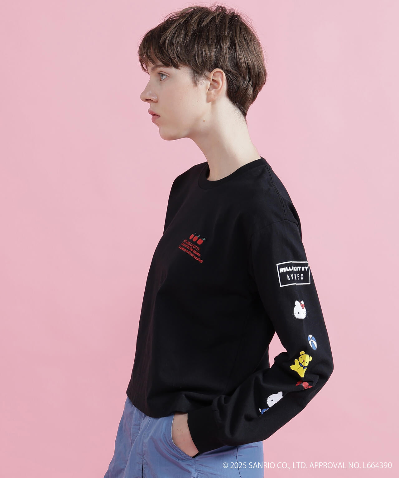 《AVIREX×HELLO KITTY》LONG SLEEVE T-SHIRT