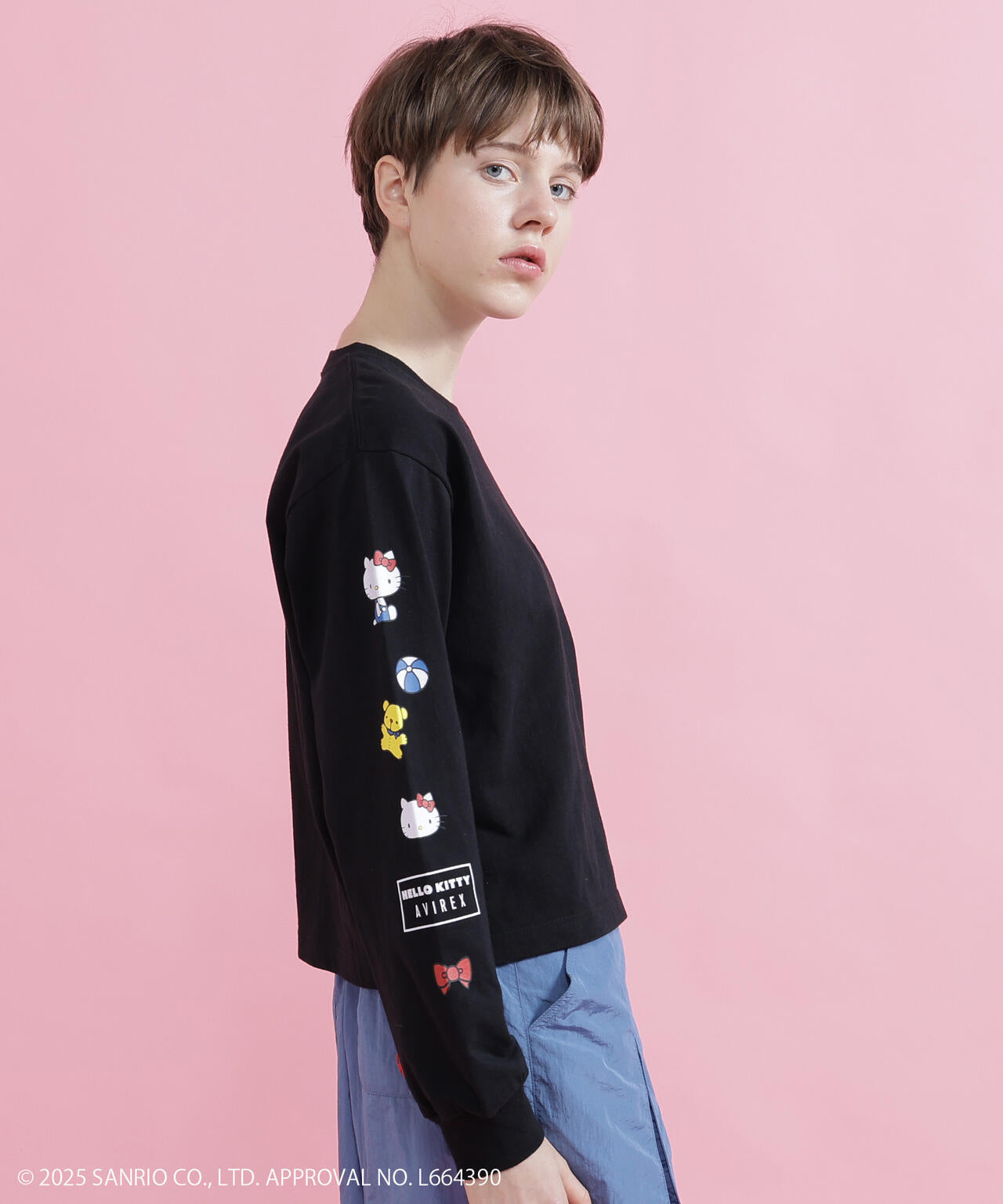 《AVIREX×HELLO KITTY》LONG SLEEVE T-SHIRT