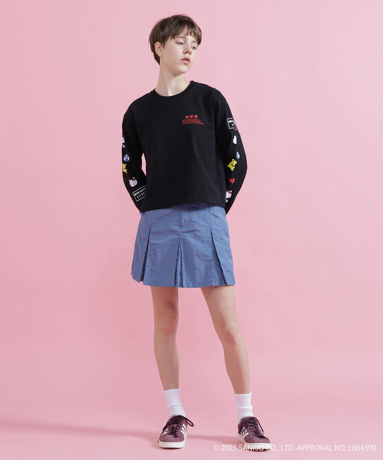 《AVIREX×HELLO KITTY》LONG SLEEVE T-SHIRT
