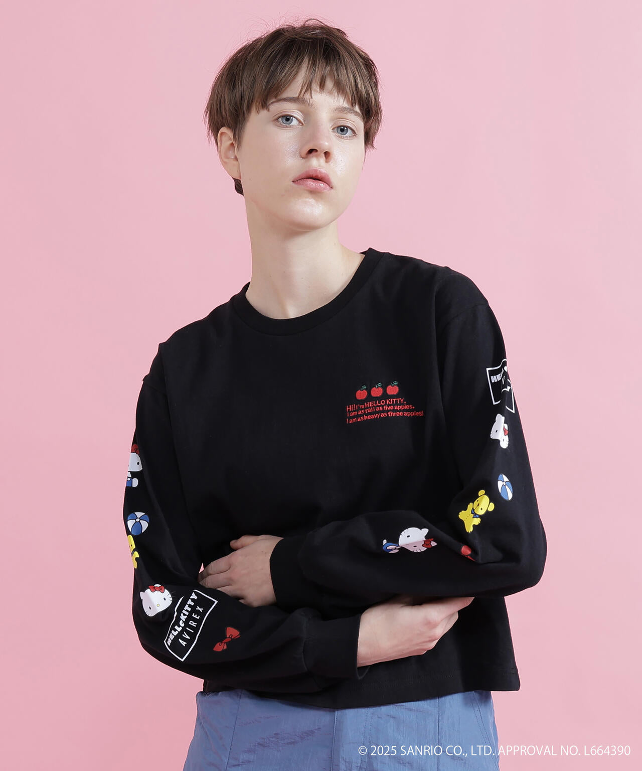 《AVIREX×HELLO KITTY》LONG SLEEVE T-SHIRT