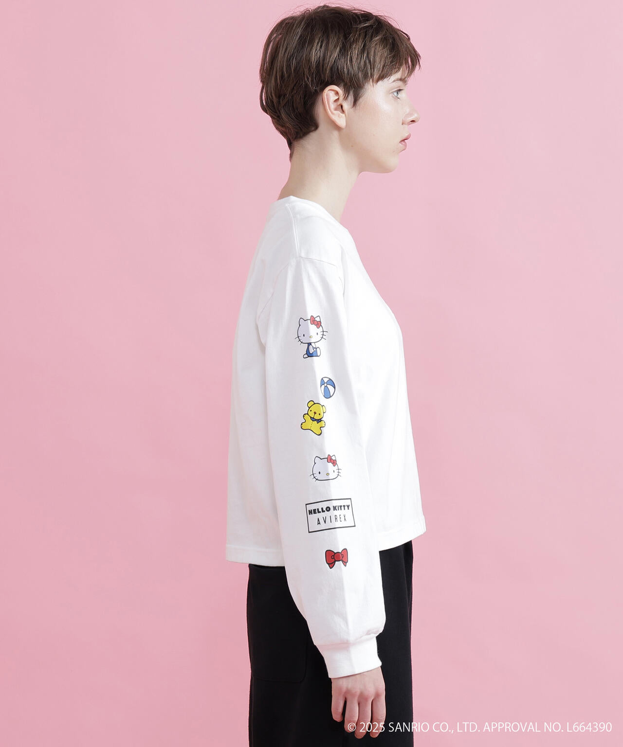 《AVIREX×HELLO KITTY》LONG SLEEVE T-SHIRT