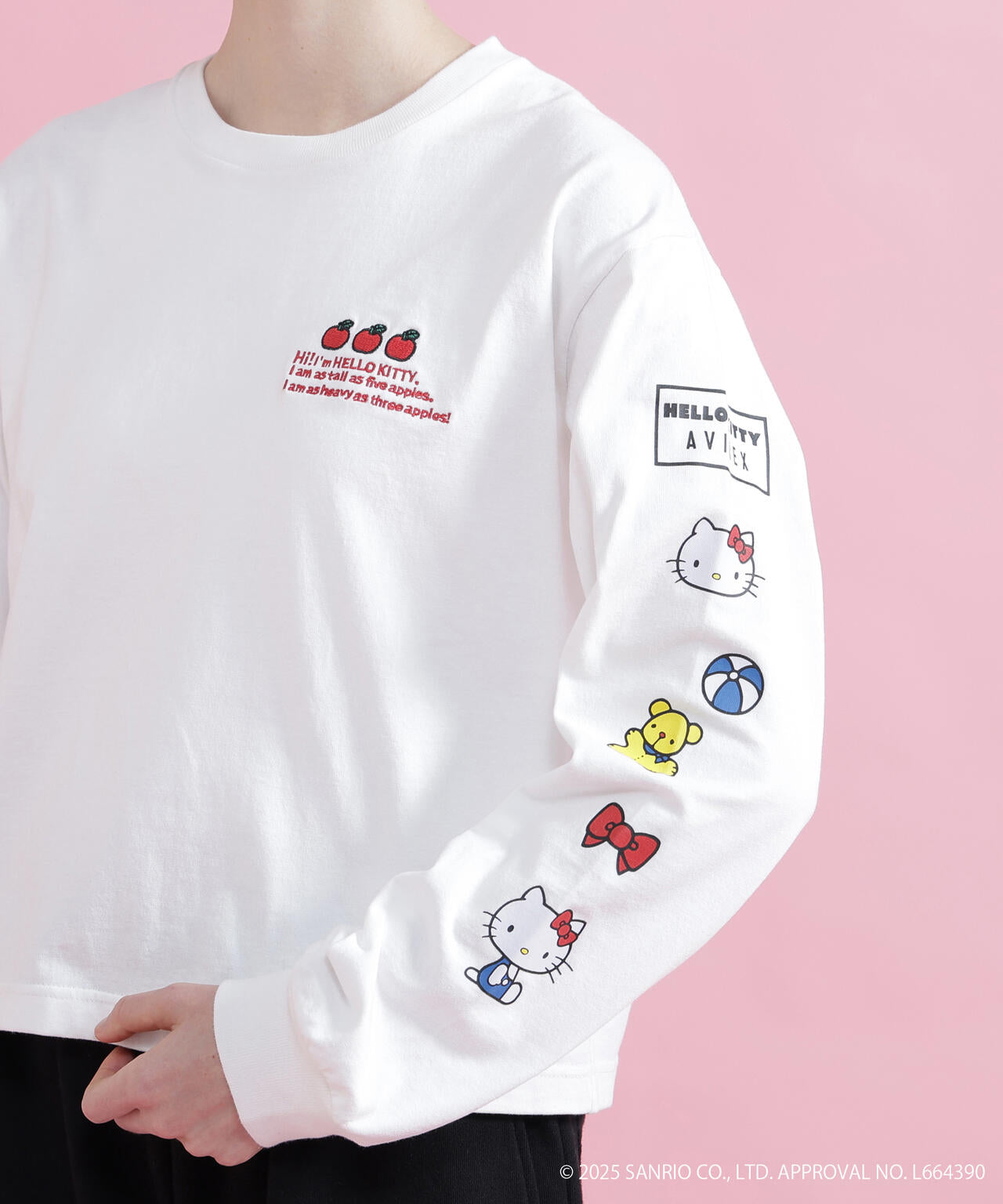 《AVIREX×HELLO KITTY》LONG SLEEVE T-SHIRT