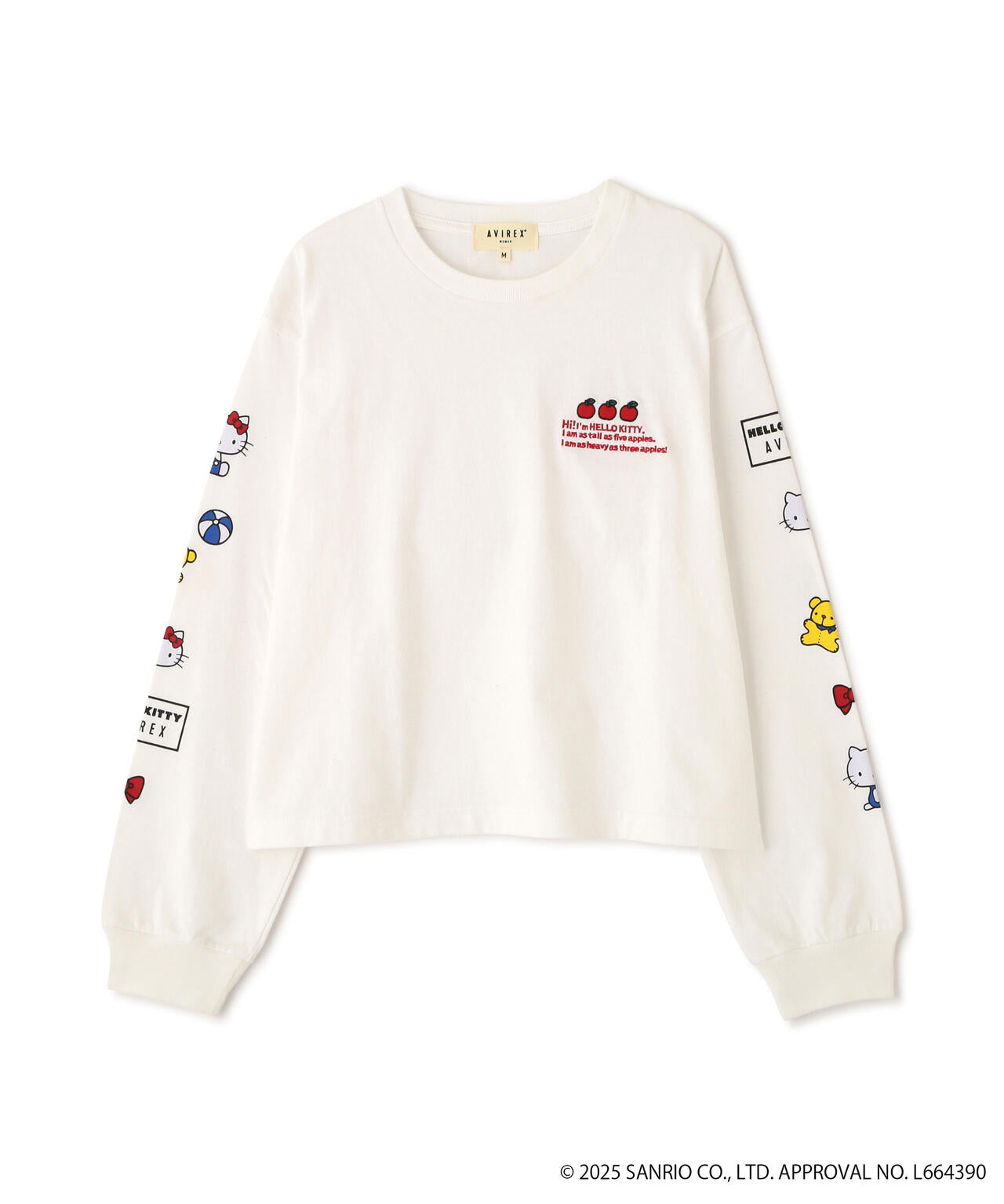 《AVIREX×HELLO KITTY》LONG SLEEVE T-SHIRT