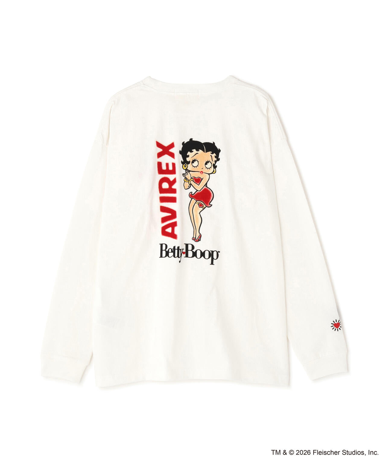 AVIREX × Betty Boop》LONG SLEEVE T-SHIRT | AVIREX（アヴィレックス