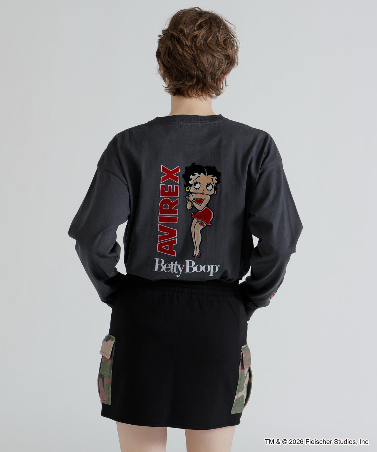 AVIREX × Betty Boop》LONG SLEEVE T-SHIRT | AVIREX（アヴィレックス