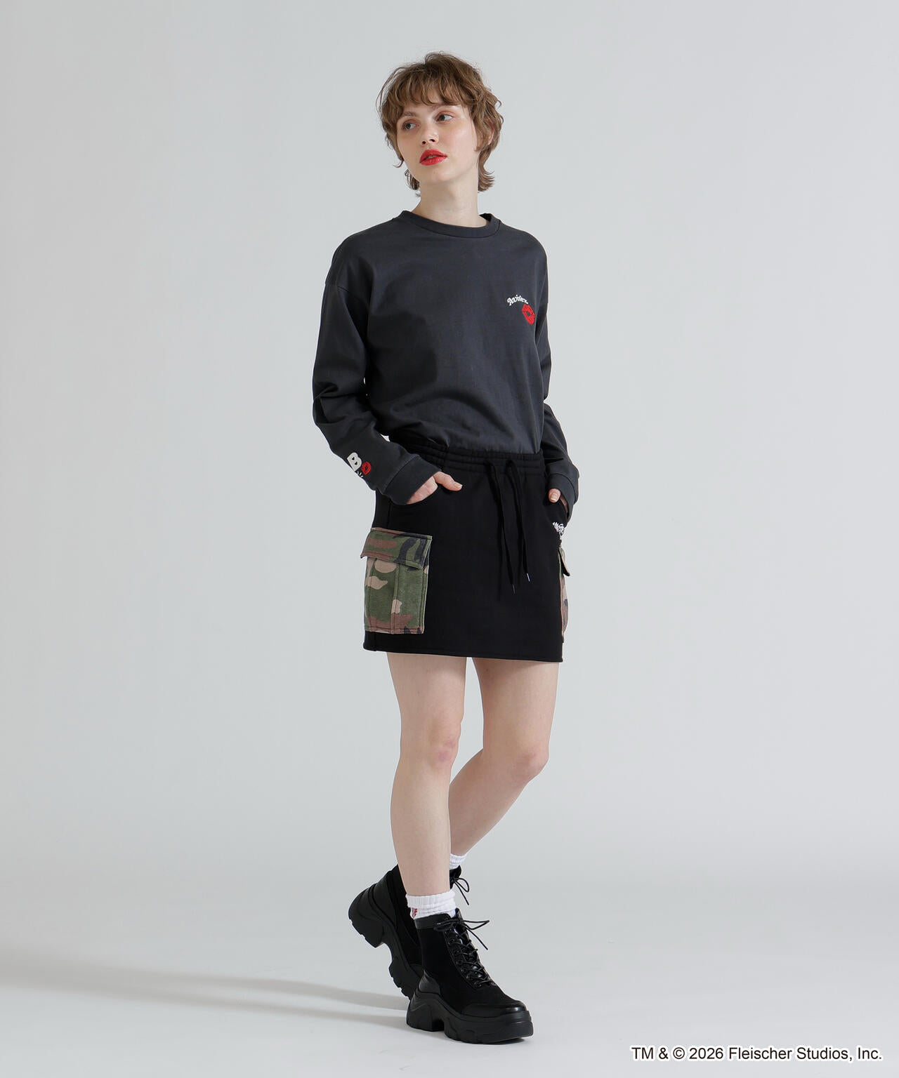 《AVIREX × Betty Boop》LONG SLEEVE T-SHIRT