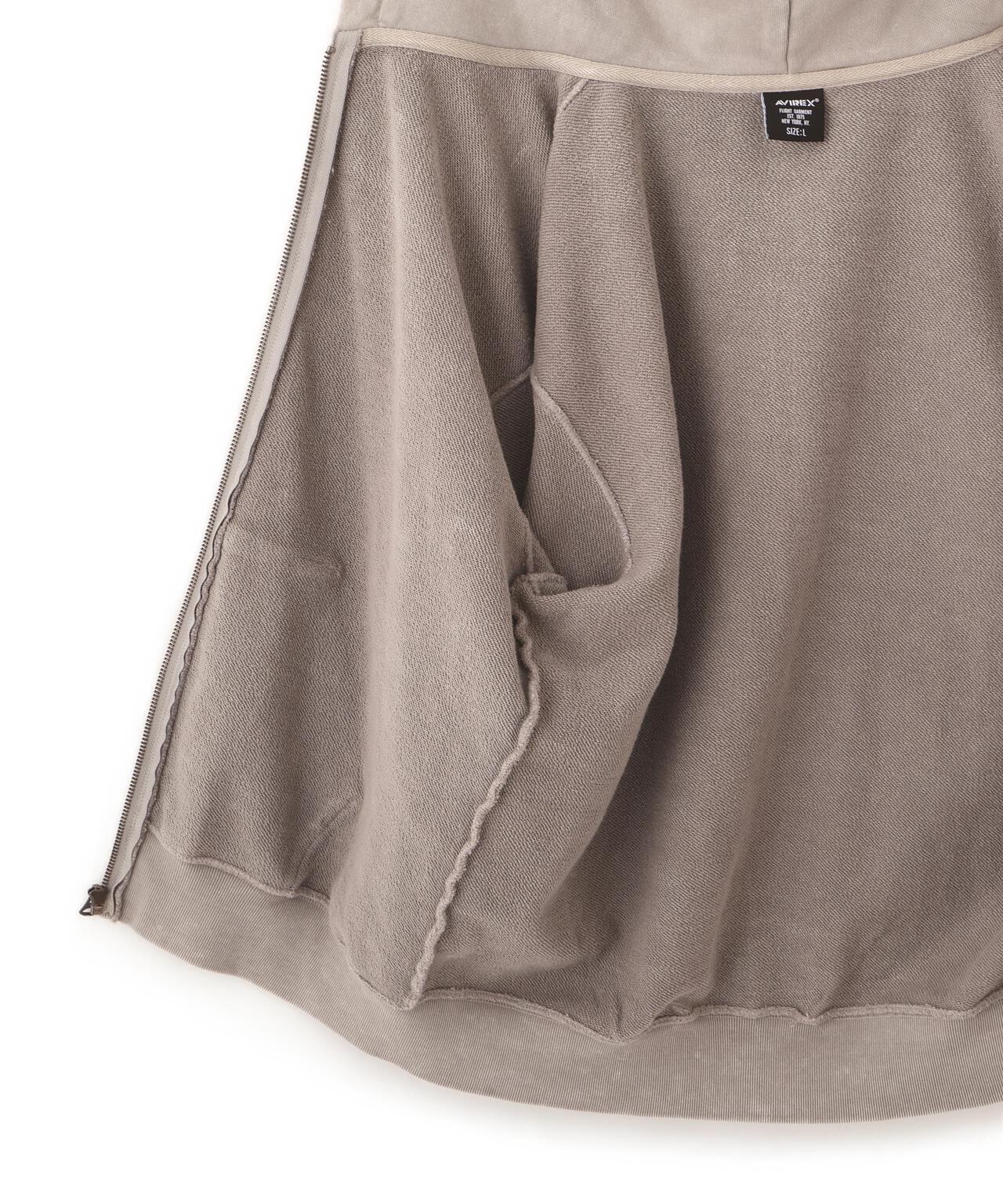 ACID WASH ZIP UP HOODIE | AVIREX（アヴィレックス） ｜【公式】通販