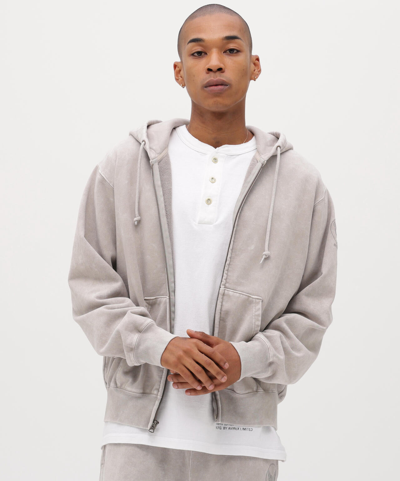 ACID WASH ZIP UP HOODIE | AVIREX（アヴィレックス） ｜【公式】通販