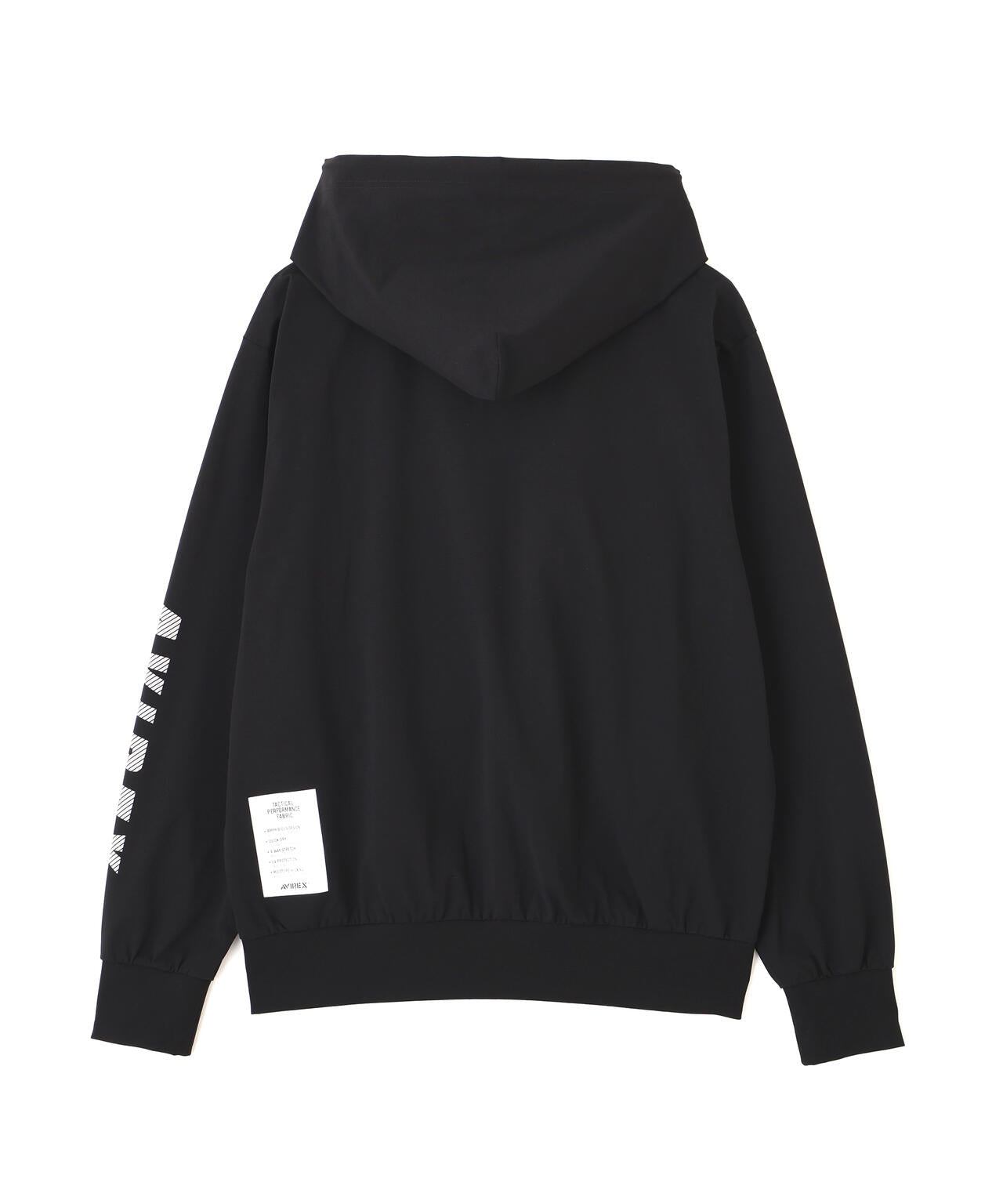 あみ　黒 DRYFLEX UTILITY ZIP HOODIE | AVIREX（アヴィレックス） ｜【公式