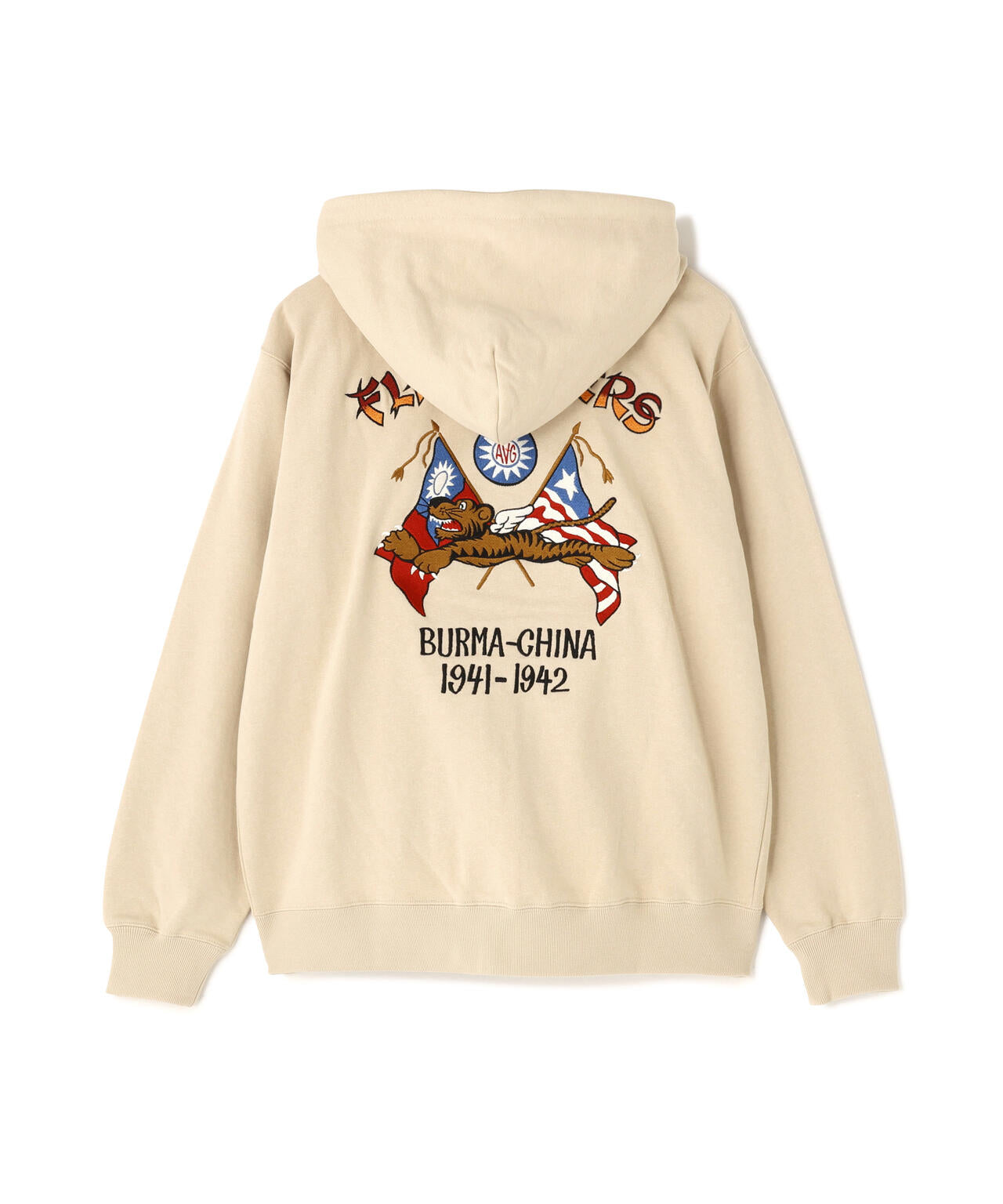 WEB&DEPOT限定》EMB F-TIGERS ZIP UP HOODIE | AVIREX（アヴィレックス