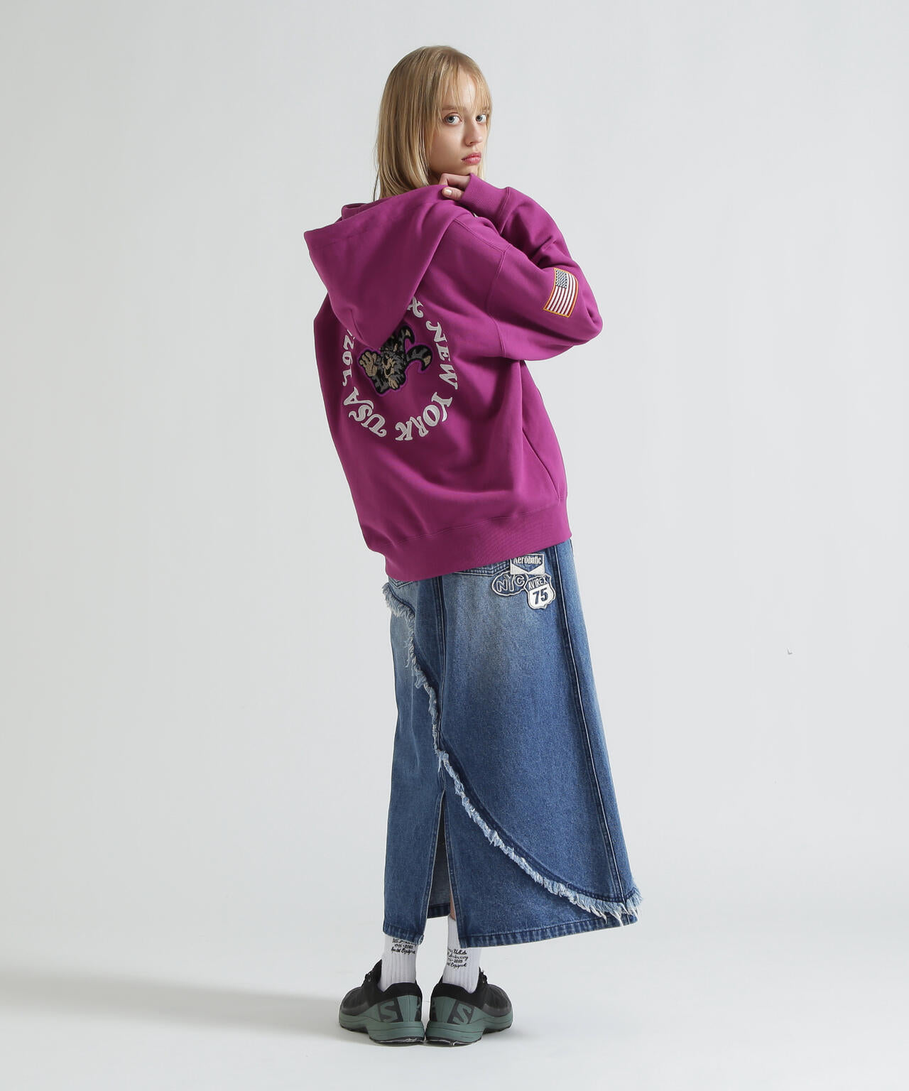 WOMAN》SAGARA CIRCLE LOGO TOMCAT ZIP PARKA | AVIREX