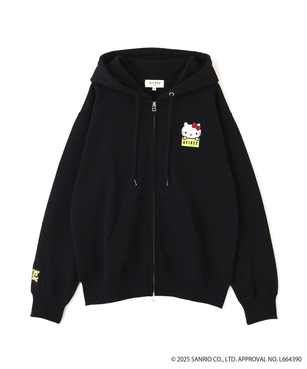 AVIREX × HELLO KITTY コラボパーカー Sサイズ ブラック 楽天市場】AVIREX 公式通販｜《AVIREX×HELLO KITTY》HOODIE/フーディー
