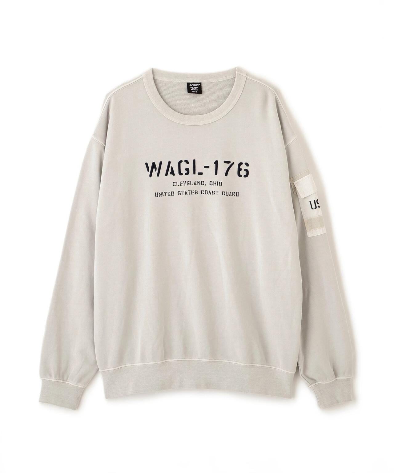 FADED MIL.POCKET CREWNECK SWEAT | AVIREX（アヴィレックス
