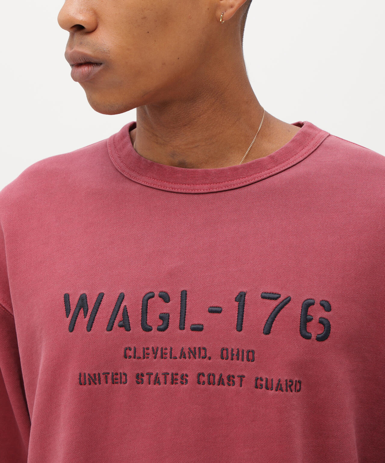 FADED MIL.POCKET CREWNECK SWEAT
