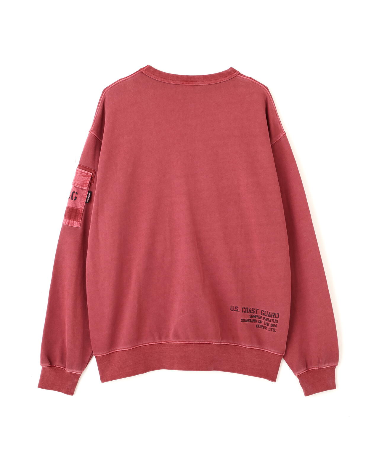 FADED MIL.POCKET CREWNECK SWEAT | AVIREX（アヴィレックス
