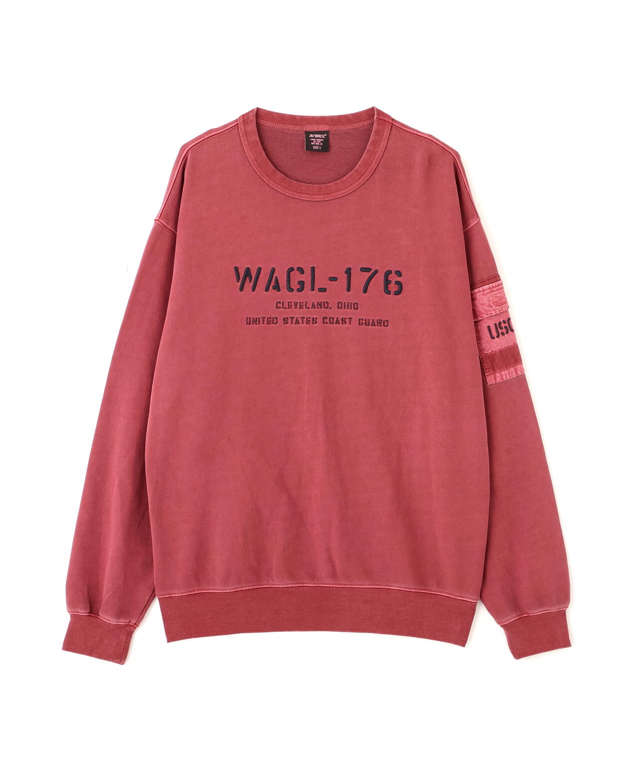 FADED MIL.POCKET CREWNECK SWEAT | AVIREX（アヴィレックス