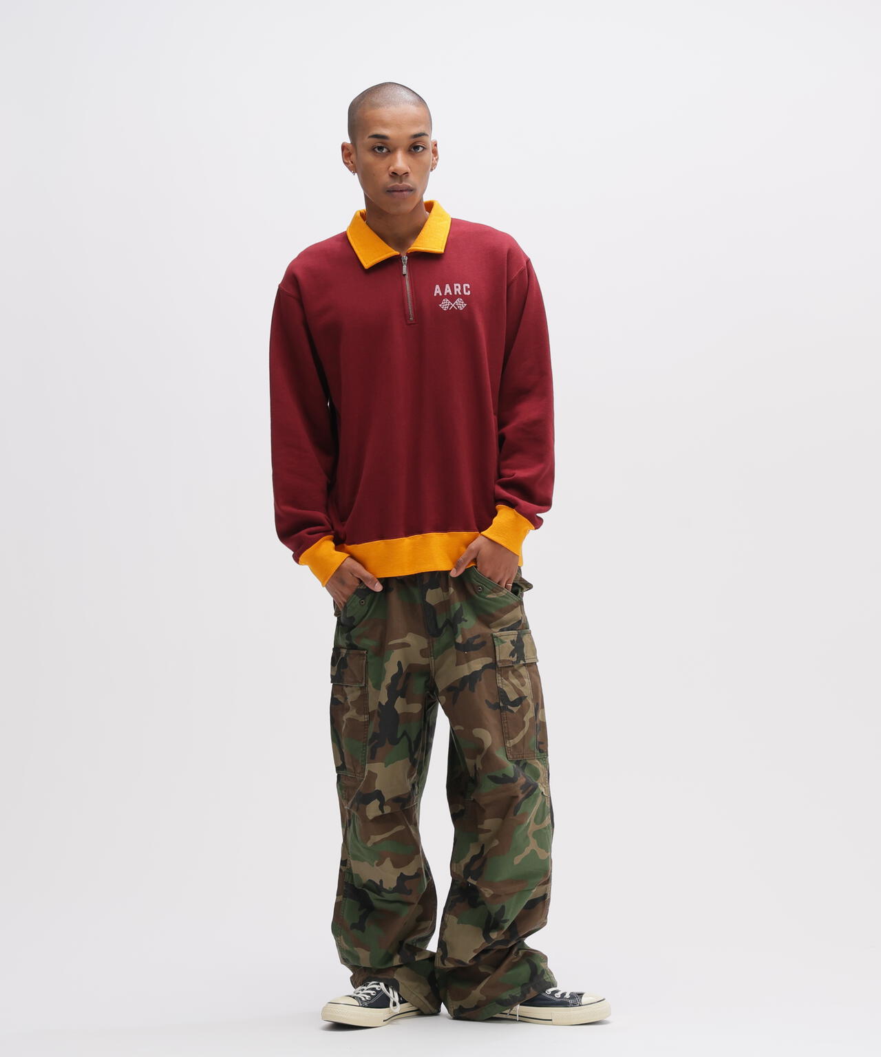 《A.A.R.C》HALF ZIP SWEAT