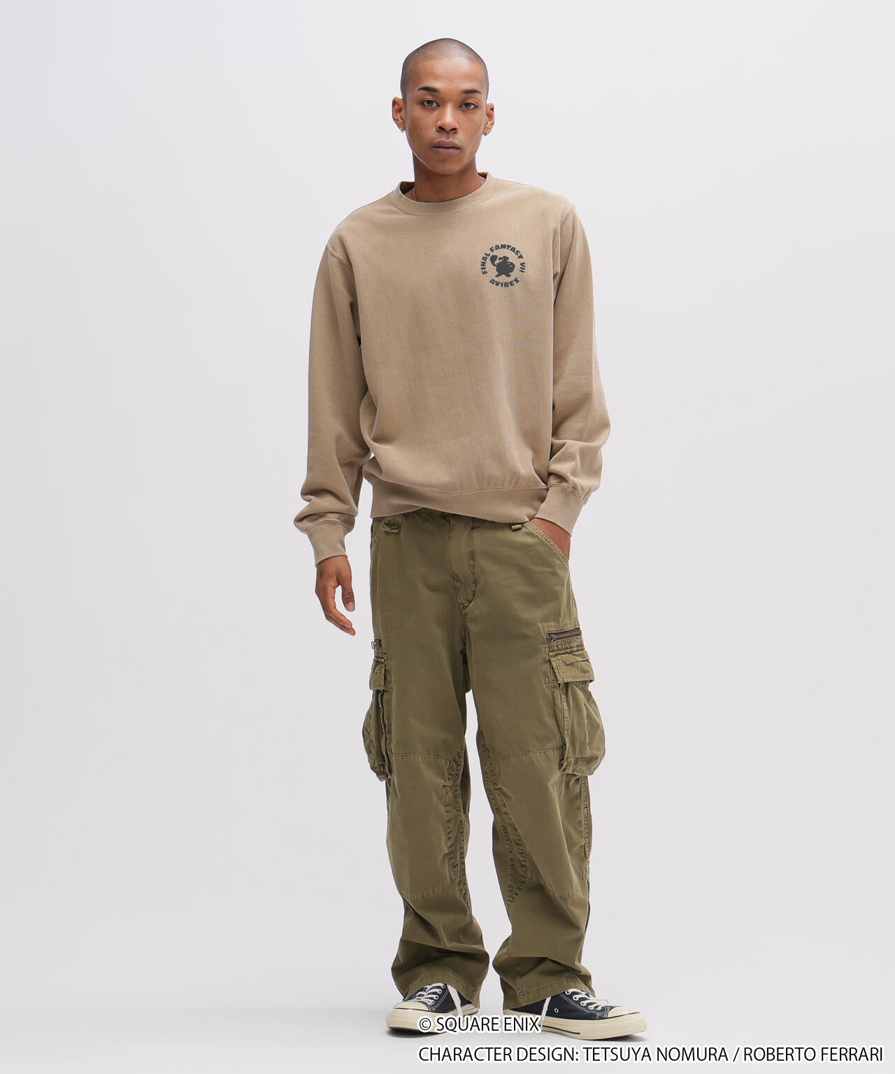 AVIREX × FINAL FANTASY VII REMAKE》CREW NECK SWEAT ”CaitSith